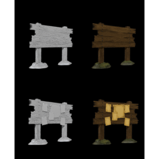 WizKids Deep Cuts Unpainted Miniatures - Bounty Board