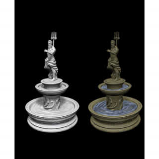 WizKids Deep Cuts Unpainted Miniatures - Fountain