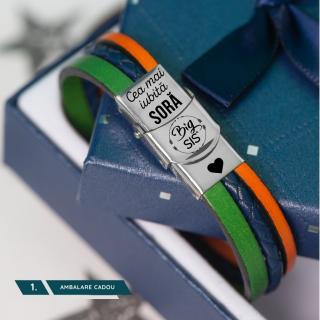 Cadou pentru Sora - Bratara Personalizata din piele