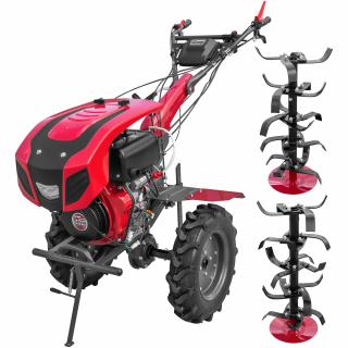 Motocultor Weima WM1100BE pornire electrica motor 10 CP diesel 2+1 viteze latime lucru 135 cm freze roti cauciuc 5.00-12"