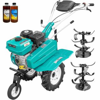 Motosapa DKD 500 motor 7 CP benzina 2+1 viteze freze 56-84 cm freze roti cauciuc 4.00x8" roata frontala 2l ulei