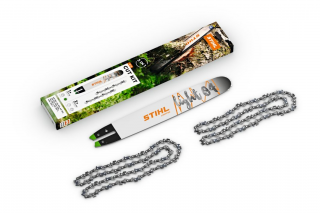 STIHL Kit Service 15 cu 2x lanturi 3/8  Picco Super 3 (PS3, 1,1 mm) Pro +  sina Light 04 - 3/8 , 1,1 mm (35 cm)