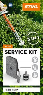 STIHL Kit Service 34 pentru foarfeca de tuns gard viu benzina HS 82 si HS 87