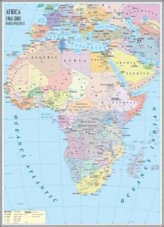 Africa. Harta politica
