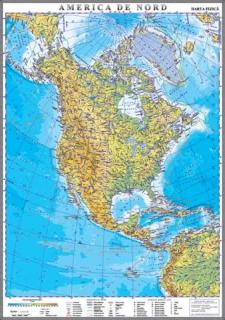 America de Nord. Harta fizica