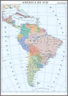 America de Sud. Harta politica