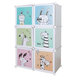 Dulap modular pentru copii, gri   model BIARO