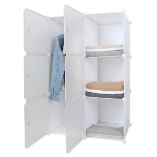 Dulap modular practic, alb   model  ZERUS