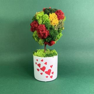 Copacel cu inimioare 25x13cm