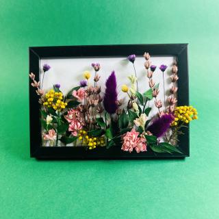 Tablou Mini camp cu flori 10x15cm