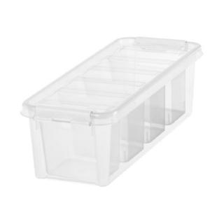 Cutie cu capac si 4 compartimente, SmartStore Classic4w, 38x14x11 cm