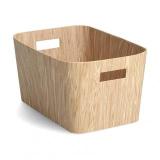 Cutie depozitare cu aspect lemn, Zeller, 34x25x18 cm