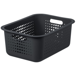Cutie depozitare si organizare, SmartStore Recycled 15, din plastic reciclat, Gri, 10L, 37x28x15 cm