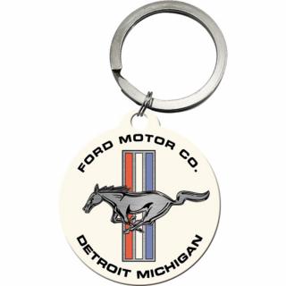 Breloc Ford Mustang - Horse  Stripes Logo - Sigla cu cal si dungi