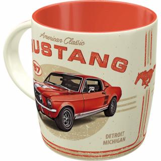 Cana ceramica 330 ml Ford Mustang GT 1967 Rosu
