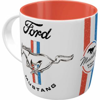 Cana Ford Mustang - Horse  Stripes Logo - Sigla cu cal si dungi
