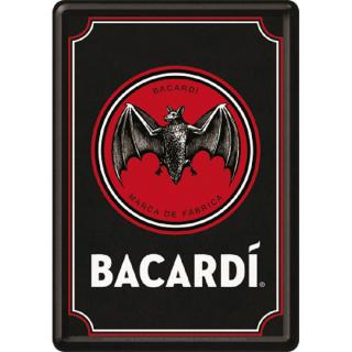 Carte postala metalica Bacardi