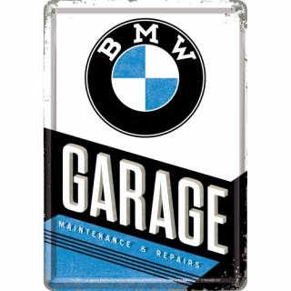 Carte postala metalica BMW Garage - Garaj