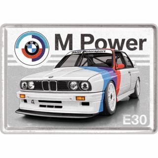 Carte postala metalica BMW Motorsport M Power E30