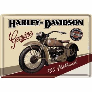 Carte postala metalica Harley-Davidson Flathead