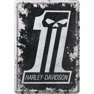 Carte postala metalica Harley-Davidson No.1