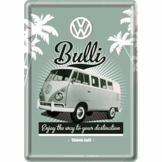 Carte postala metalica Volkswagen Bulli