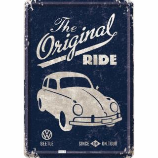 Carte postala metalica Volkswagen The original Ride 1945 - Masina Autentica 1945