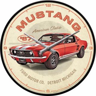 Ceas de Perete Ford Mustang GT 1967 Rosu