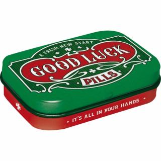 Cutie metalica de buzunar Good Luck Pills - Pastile cu multa bafta