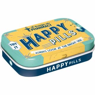 Cutie metalica de buzunar Happy Pills - Pastile de fericire
