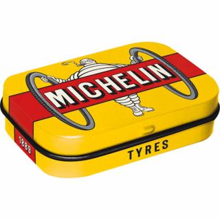 Cutie metalica de buzunar MICHELIN - Bibendum - Galben