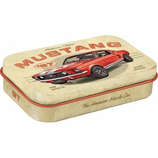 Cutie metalica de buzunar XL Ford Mustang GT 1967 Rosu