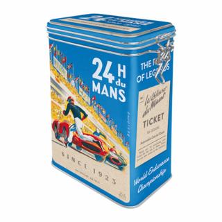 Cutie metalica etansa 24h Le Mans Afis Albastru