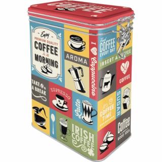 Cutie metalica etansa Coffee Collage - Colaj de cafele