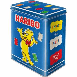 Cutie metalica L HARIBO Enjoy the Taste blue - Bucurati-va de gust - Albastru