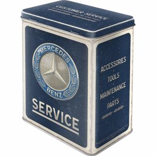 Cutie metalica L Mercedes-Benz Service Emblema Albastra