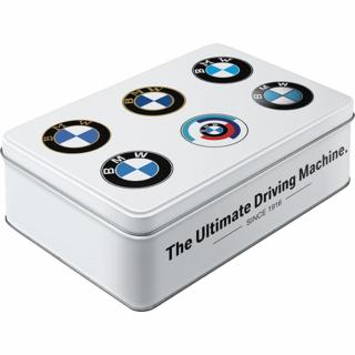 Cutie metalica plata BMW - Evolutia Siglei