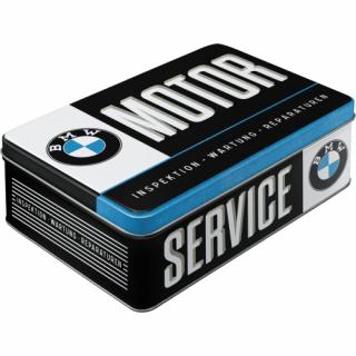 Cutie metalica plata BMW-Service
