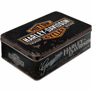 Cutie metalica plata Harley-Davidson Autentic