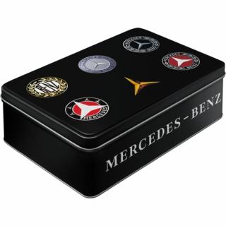 Cutie metalica plata Mercedes-Benz - Evolutia Siglei
