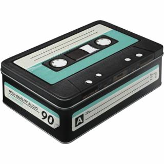 Cutie metalica plata Retro CASETA