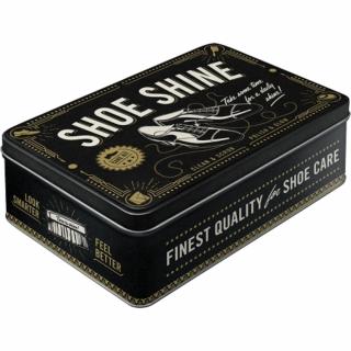 Cutie metalica plata Shoe Shine - Crema de pantofi