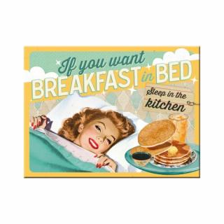 Magnet 6x8 cm Breakfast in Bed - Micul dejun la pat