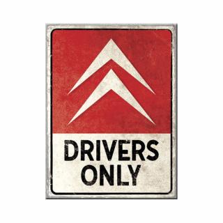 Magnet 6x8 cm Citroen Drivers Only - Doar pentru soferi de Citroen