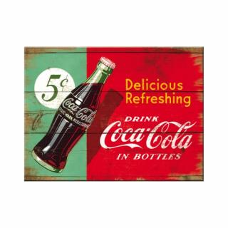 Magnet 6x8 cm Coca-Cola Refreshing Green - Racoritor - Verde