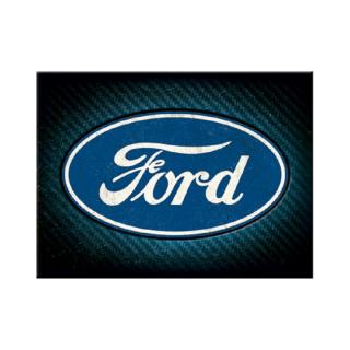 Magnet 6x8 cm Ford - Logo Blue Shine - Sigla pe fundal albastru lucios
