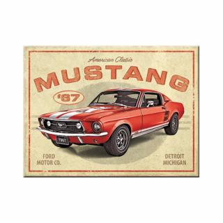 Magnet 6x8 cm Ford Mustang GT 1967 Red - Rosu
