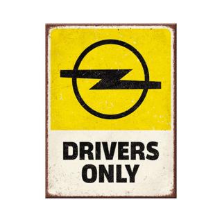 Magnet 6x8 cm Opel Drivers Only - Doar pentru soferi de Opel