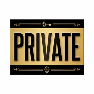 Magnet 6x8 cm - Private - Privat
