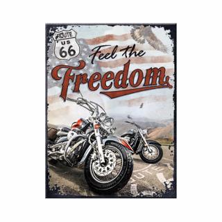 Magnet 6x8 cm Route 66 Freedom - Soseaua 66 - Libertate